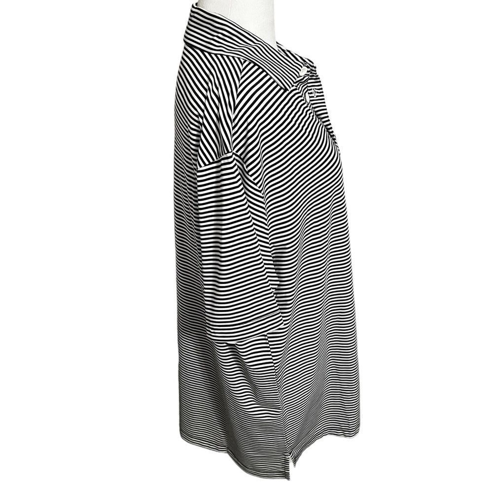 Columbia golf polo black and white stripes US ARMY embroidered logo large men - Picture 2 of 10